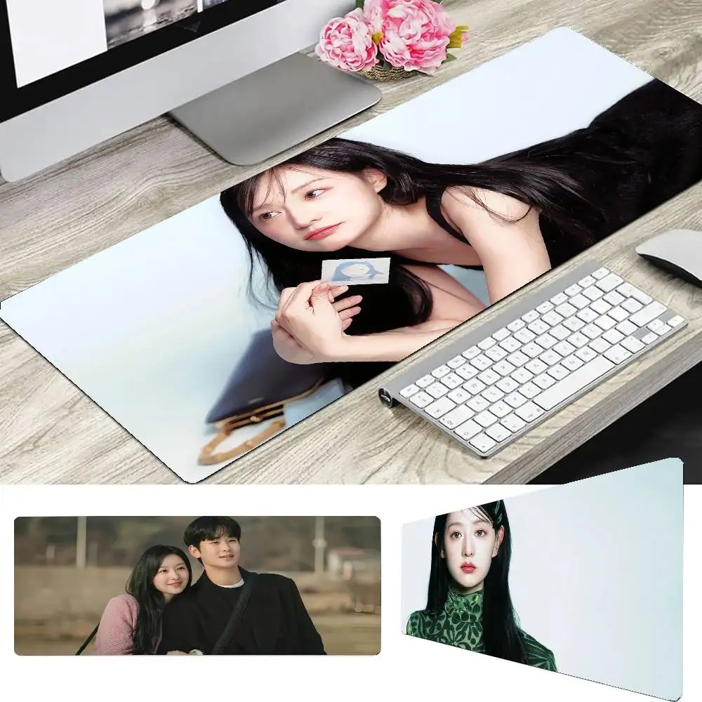 Kim Ji-Won Mousepad Non-slip Suitable For Office Computers Laptops E-sports Game Desk Mats XXL Keyboard