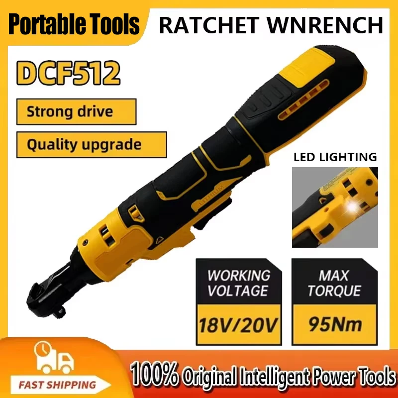 

Fit Dewalt DCF512 1/2 Inch Brushless Ratchet Right Angle Wrench LED Cordless Driver Variable Speed Power Wrench 20V Power Tools