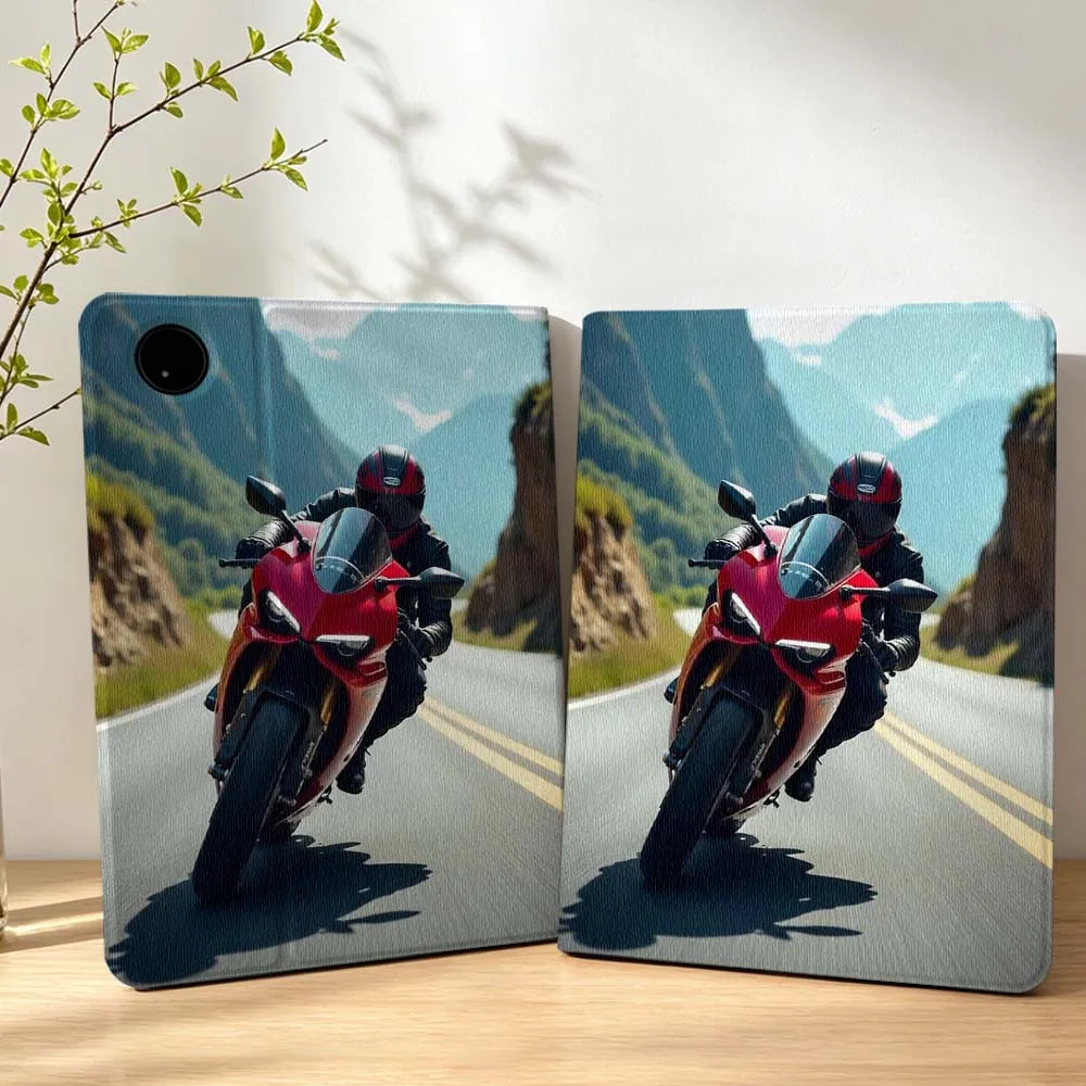 Cool Motorcycle Art Pen Tray For Lenovo Xiaoxin Pad Pro Tab P12 P11 11 13 11.2 11.5 10.6 inch K11 Plus Tablet Case