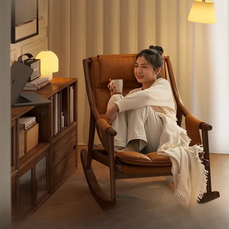 

Rocking chair recliner living room rocking chair balcony bedroom lazy sofa leisure lazy rocking chair