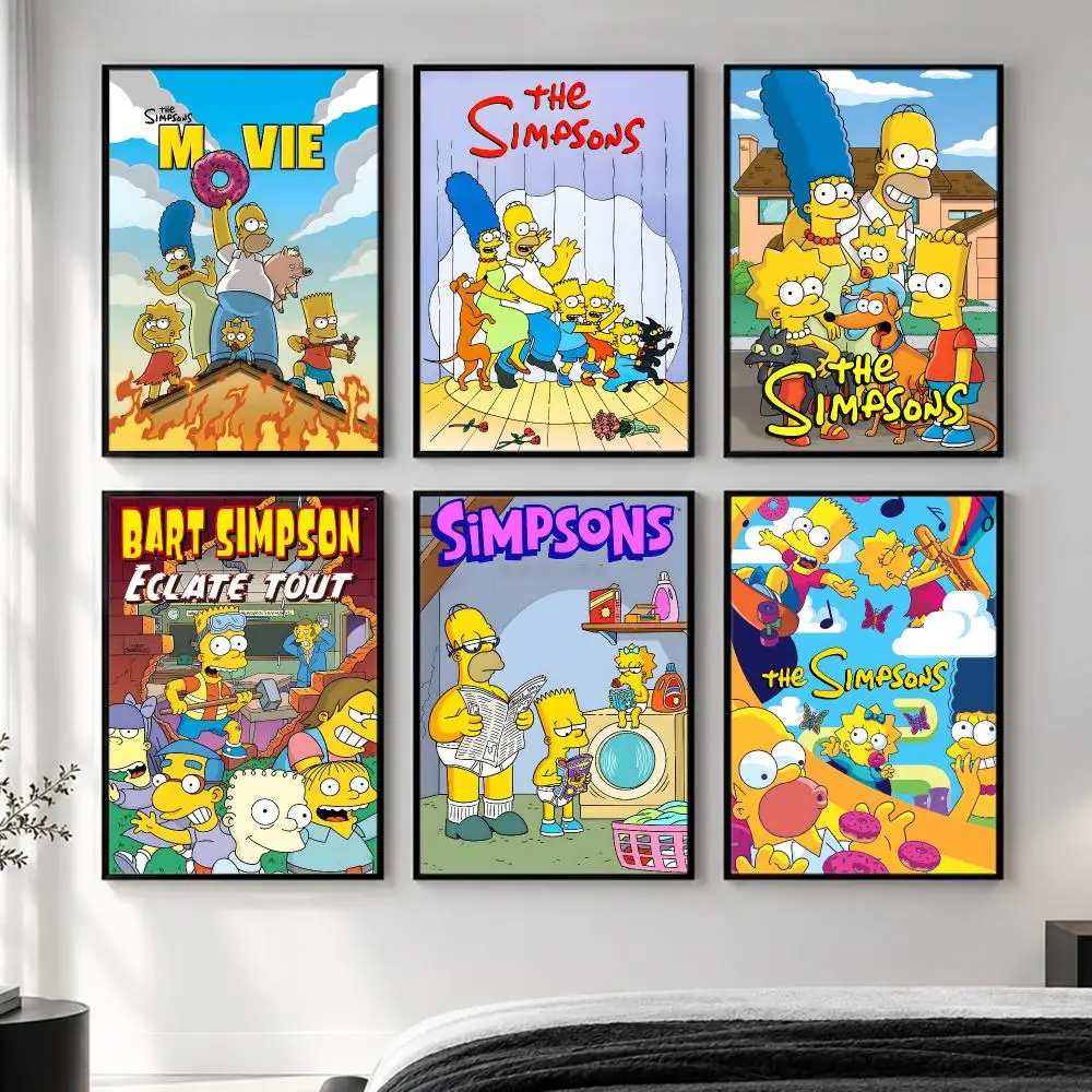anime The Simpsons Poster  HD Poster Simple Home Decoration Suitable for Living Room Bedroom Corridor Gift Giving