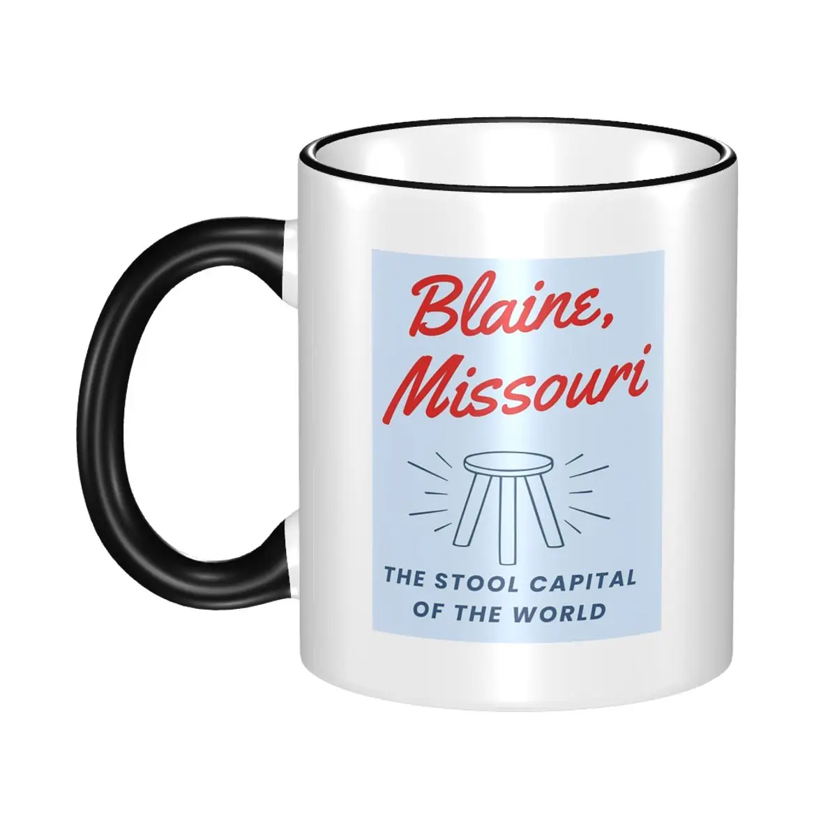 The Stool Capital Mug Funny Ceramic Coffee Cups Tea Mugs Milk Cup Drinkware Gifts for Woman Man