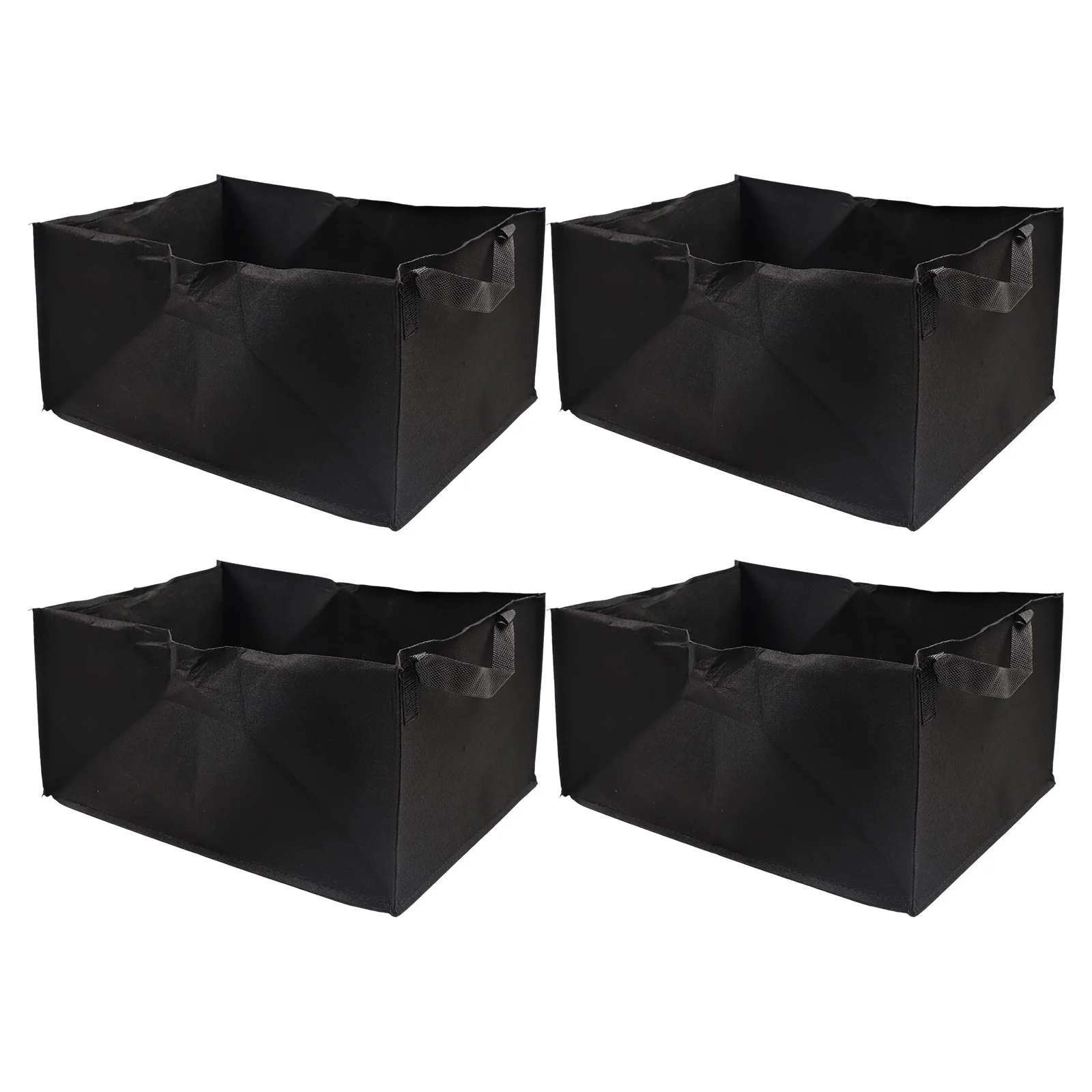 4Pcs NonWoven Grow Bags for Vegetable Plants Designed for Breathability and for root Health for Balcony and Gardening