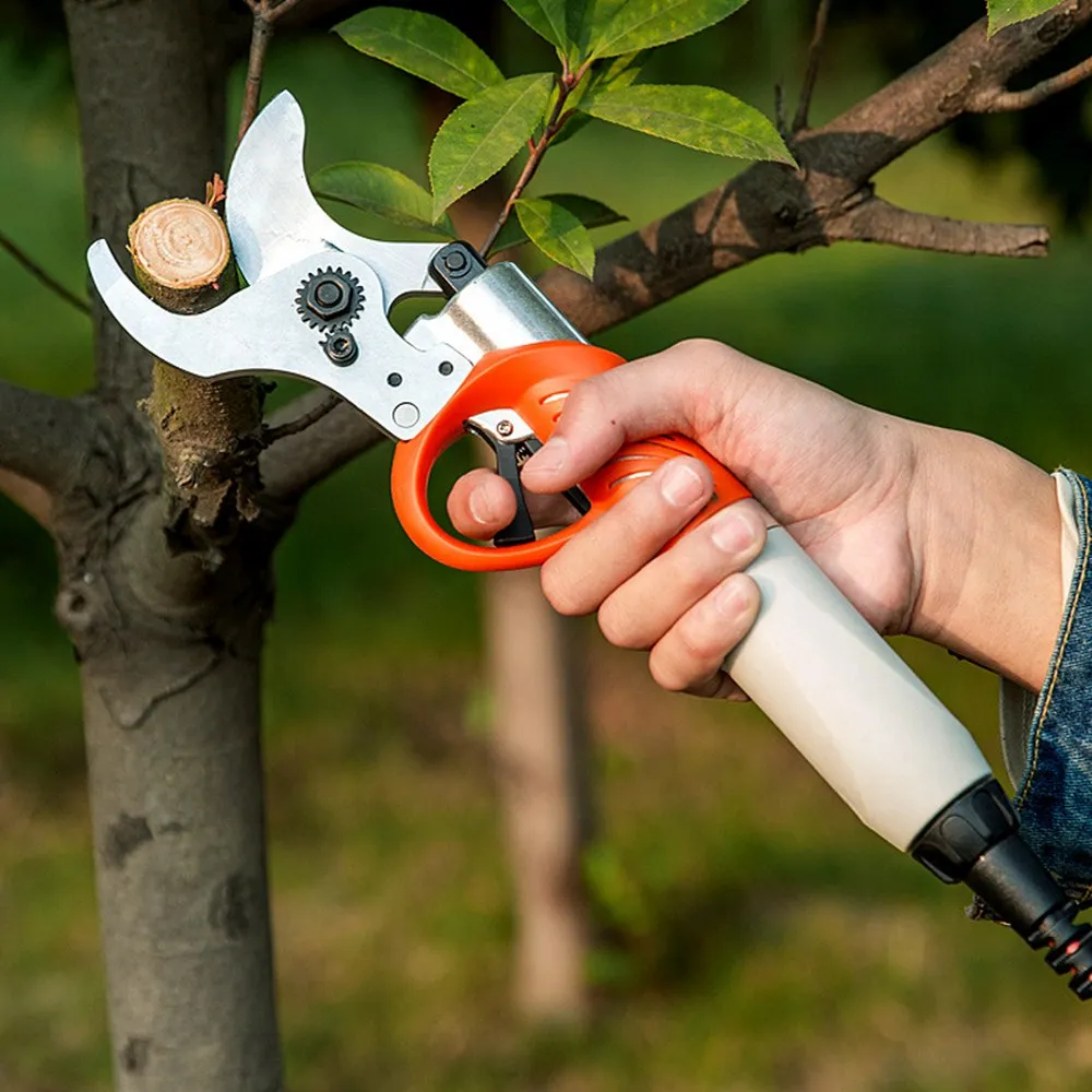 45MM New Electric Garden Fruit Tree Scissors 36V Lithium-ion Pruning Shear Efficient Fruit Tree Bonsai Pruning Branches Cutter