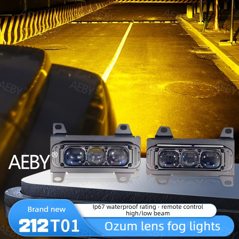 

AEBY For BAIC 212 T01 LED fog light yellow double lens waterproof universal,golden eye fog lights,bifocal lens,Accessories