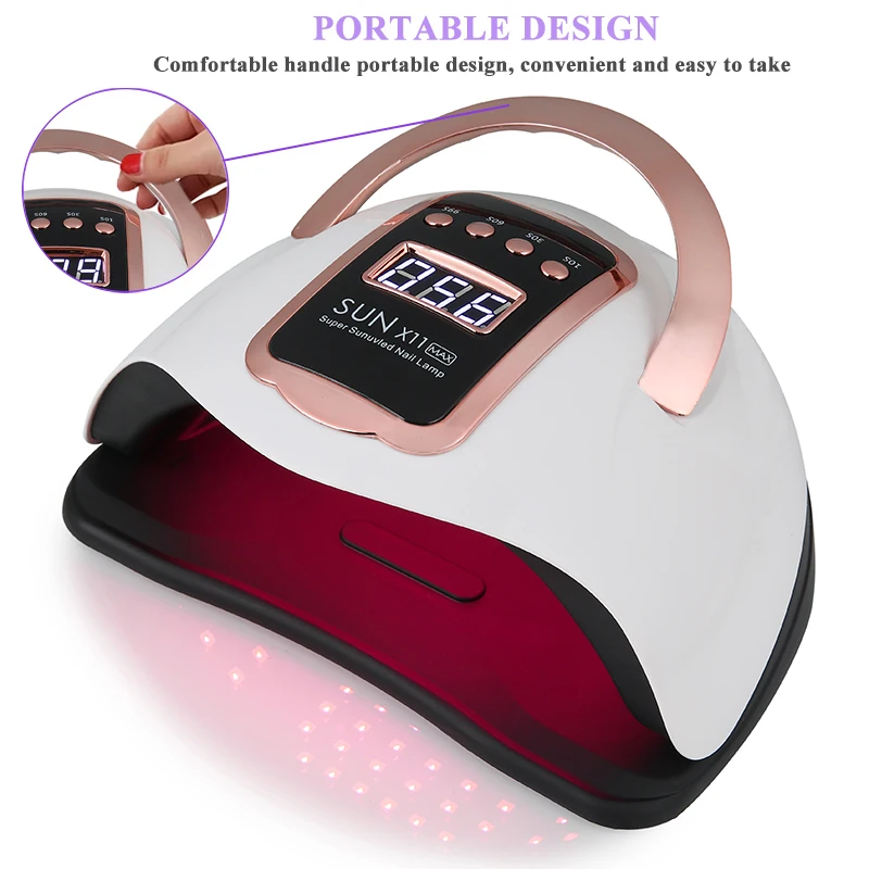 SUN X11MAX 90 المصابيح UV LED مسمار مصباح مسمار علاج هلام البولندية مصابيح للمنزل صالون قوية LED تجفيف مصابيح المهنية مسمار مجفف