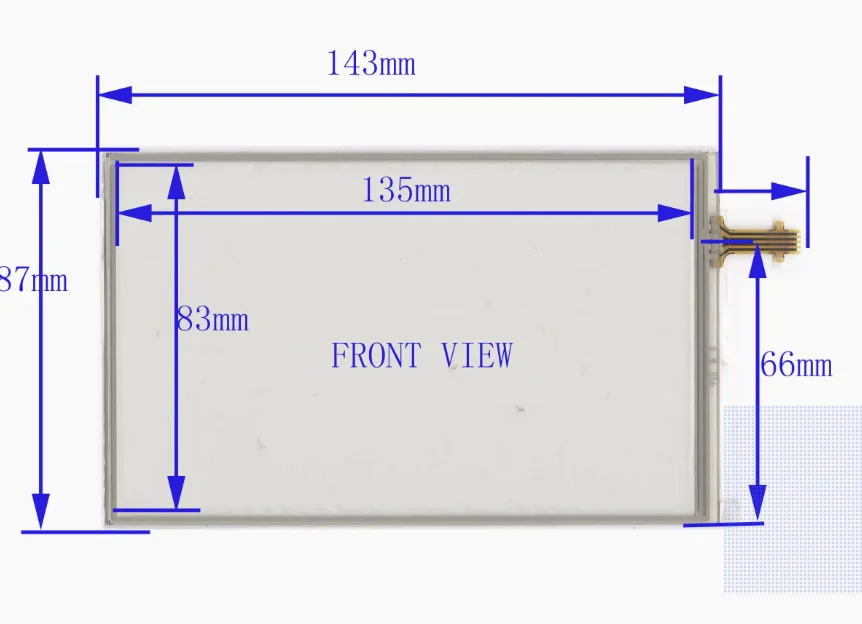 6-inch four wire resistor touch external screen handwriting screen 143 * 87 navigation touch screen