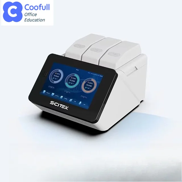 COOFULL Thermal Cycler 0-105℃ Peltier-controlled Block 5.0 ℃/s ±0.1 ℃ Accuracy LCD Touchscreen Block\Tube Temperature Control