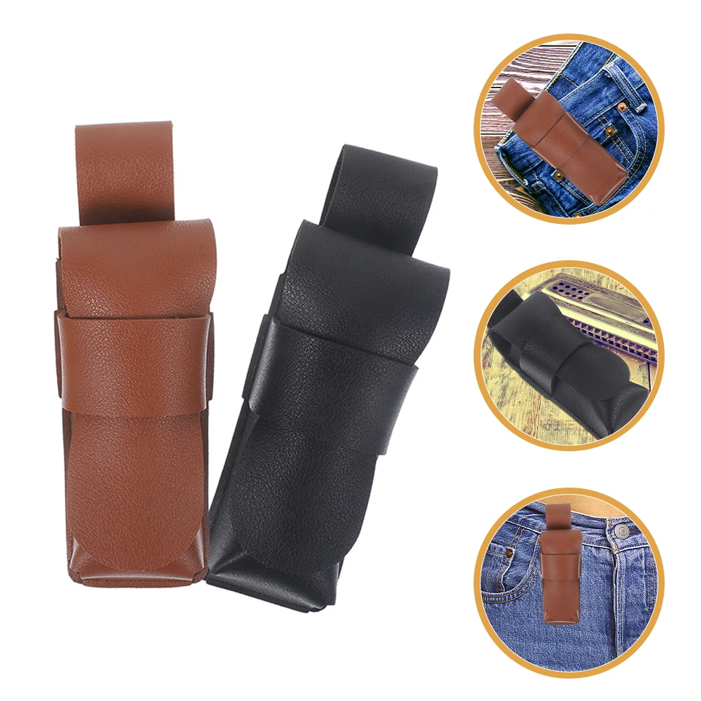 

2 Pcs Harmonica Case Concise Flute Backpack for Fake Pouch Holder Bag Music