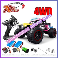 JJRC 8805 RC4x4car Brushless Motor 70KM/H High Speed Drifting Monster Truck 2.4G with LED Lights Adult Children Toy Gift VS SCY