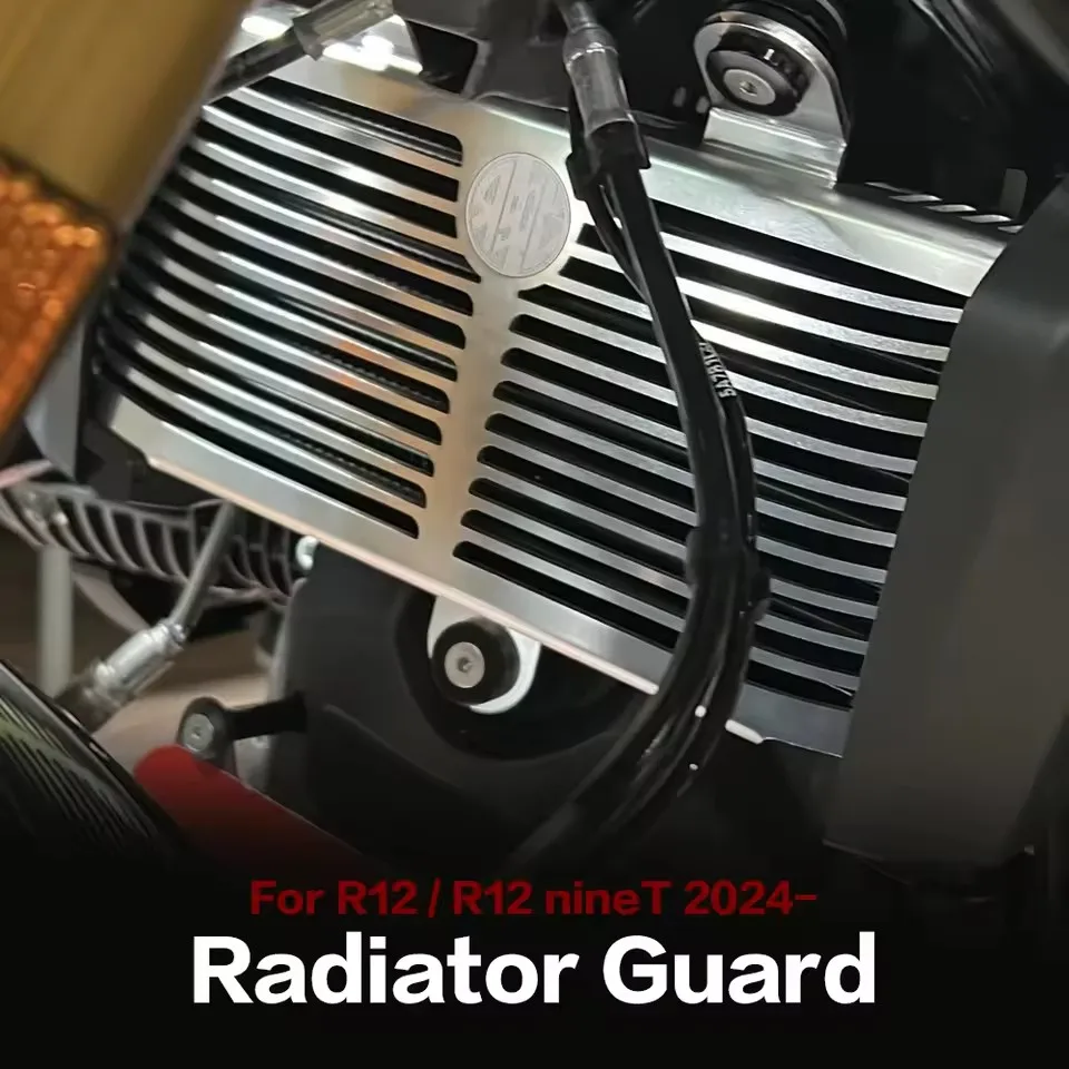

For BMW R12 NineT NINET R12 2024 2025 New Accessories CNC Aluminum Oil cooler cover Radiator Guard Grille Protection Cover