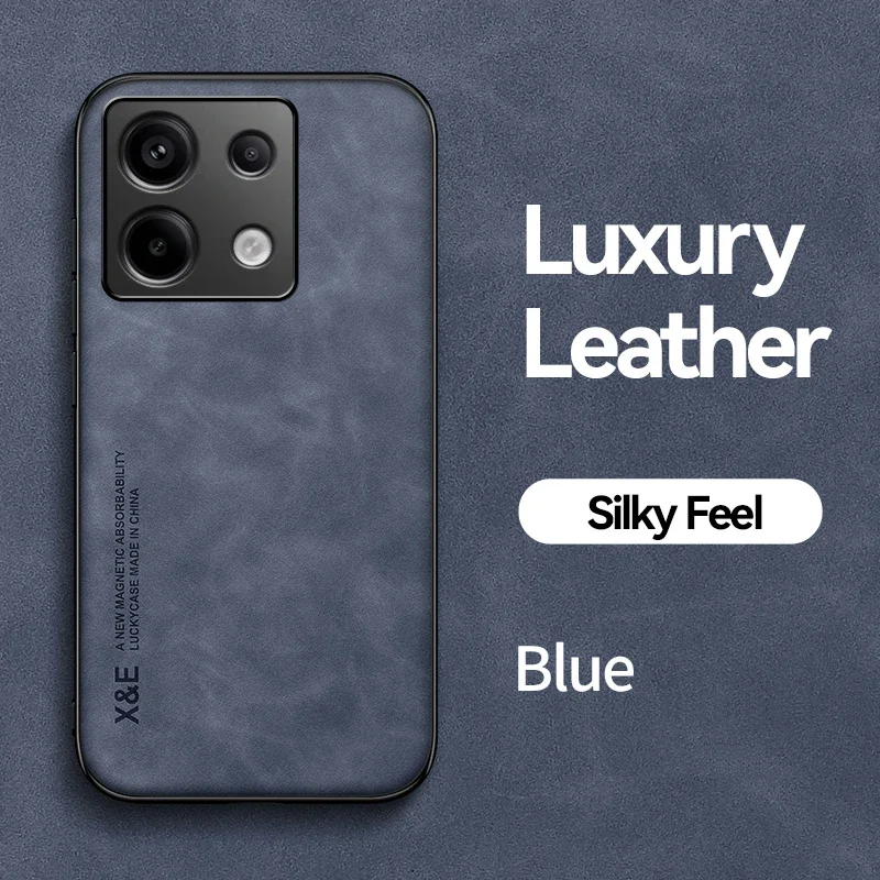 

Protector Case for Redmi 15C 4G 5G 171 173 Skin Feel Matte Leather Cases Soft Back Cover for 14C 13C 12 Phone Covers