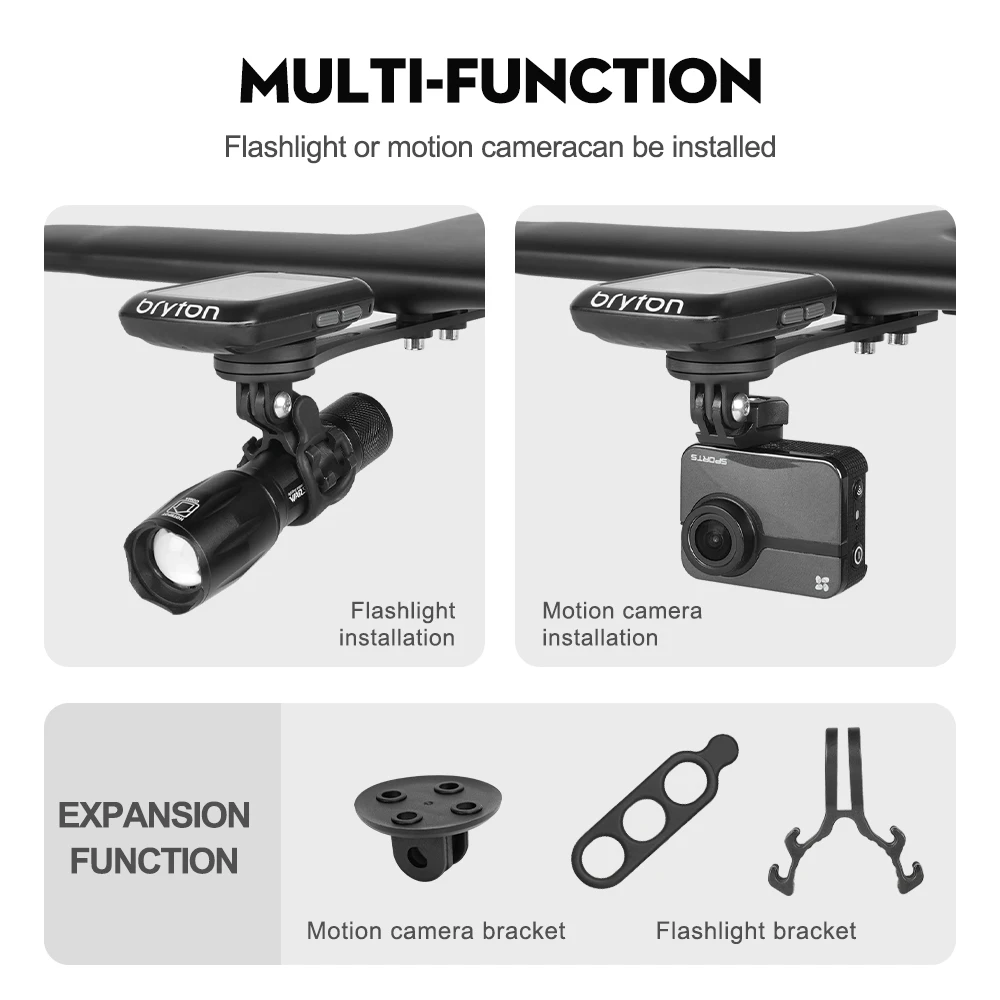 Держатель для велосипедного компьютера, карбоновый велосипедный компьютер, секундомер, держатель для спидометра для Wahoo Garmin Giant Bryton, держатель для фонаря