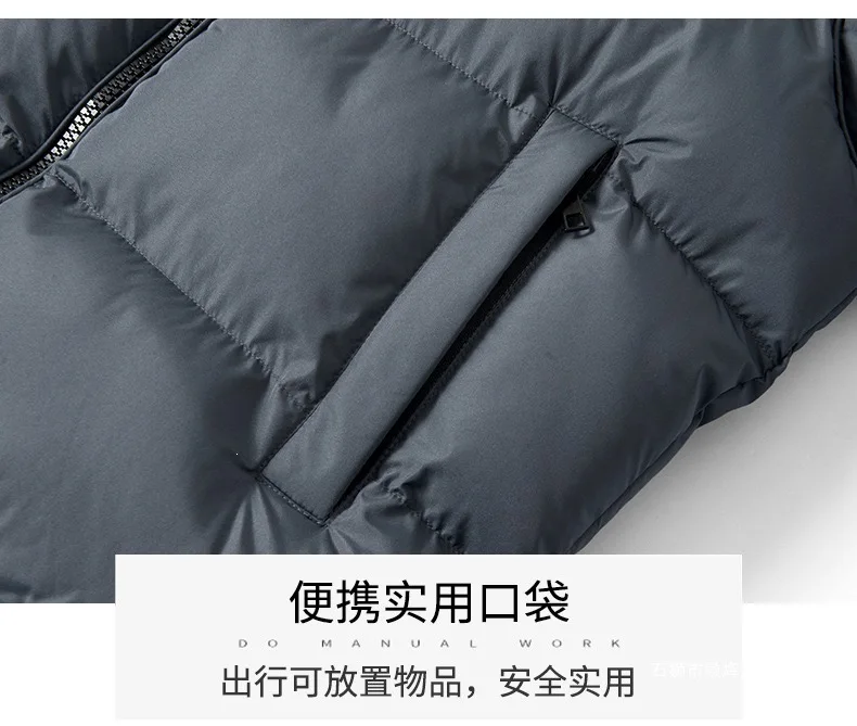 New Autumn/Winter Fashion Solid Color Thickened Warm Windproof Hooded Cotton Jacket Men's Casual Loose Sports Plus Size Coat
