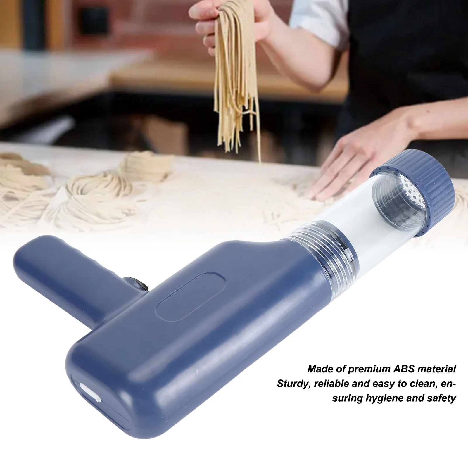 

In Hand Noodle Maker USB Cordless Automatic Electric Handheld Pasta Noodle Ramen Making Machine for Household Kitchen