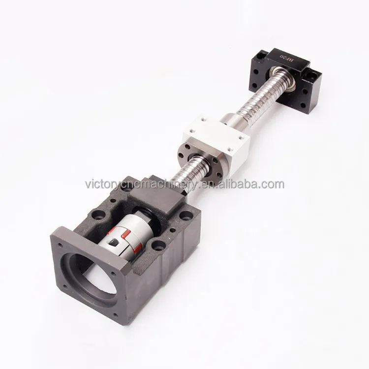 16mm Diameter 250mm Length SFU1605 With Single Nut Linear Motion Ball Screws Actuator Rod Leadscrew With End Machined
