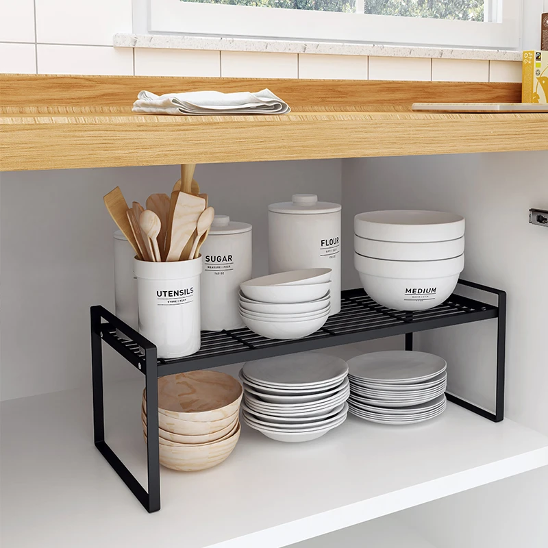 Kitchen Utensils Storage Rack Cabinet Plates Dishes Kitchenware Shelf Drainer Organizer Over Sink Cutlery Tableware Drying Rack