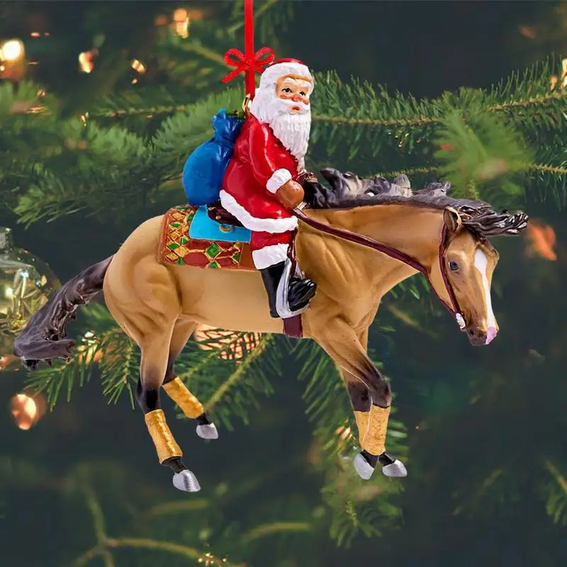 Kerstboom Paardendecor 2d Acryl Ambachtelijke Hanger Feestdecoratie Kerstfeest Bruiloft Decor Paardenboom Decoratie