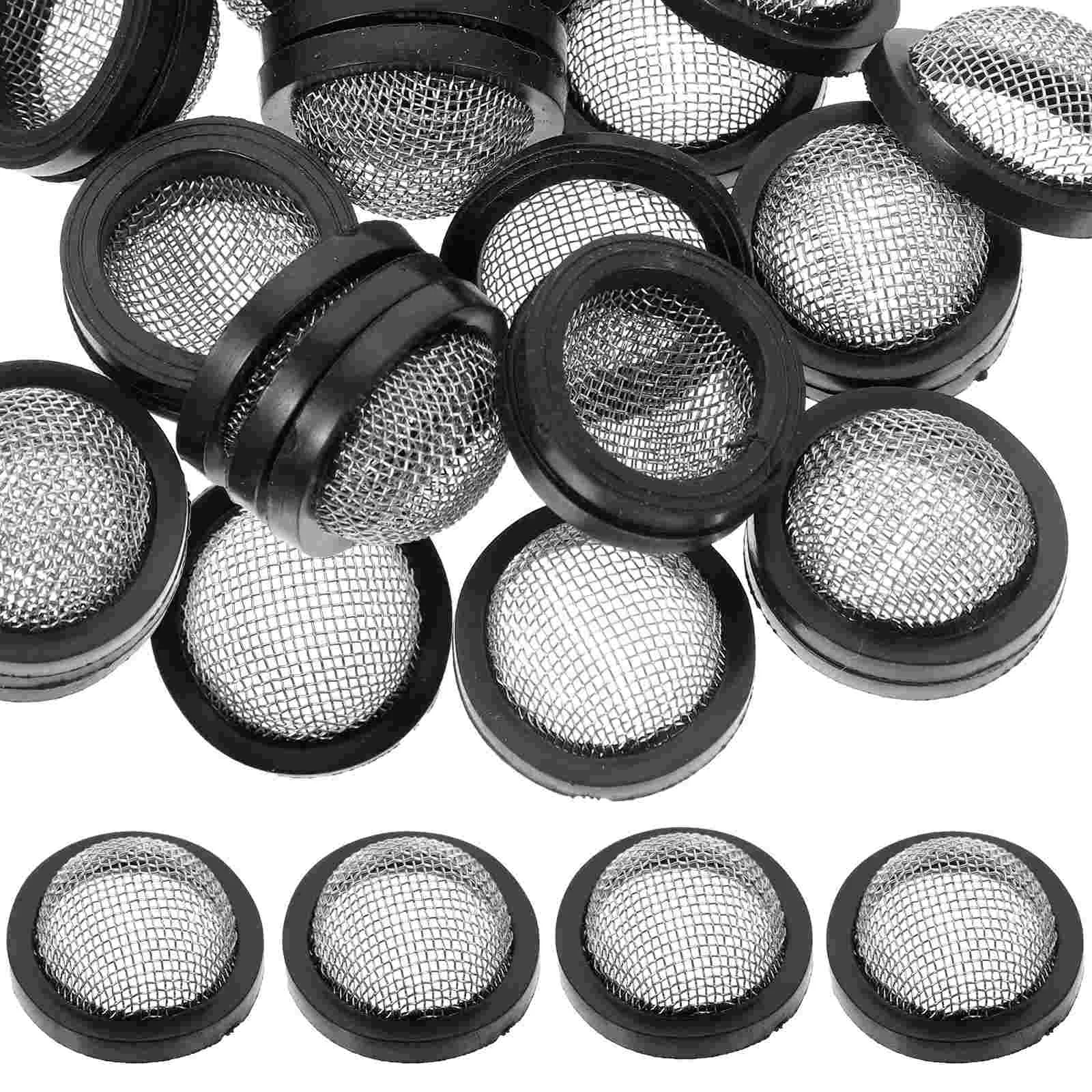 30 Pcs Washers Hose Filter Gasket Garden Connector Washing Machine Water Black Shower Head