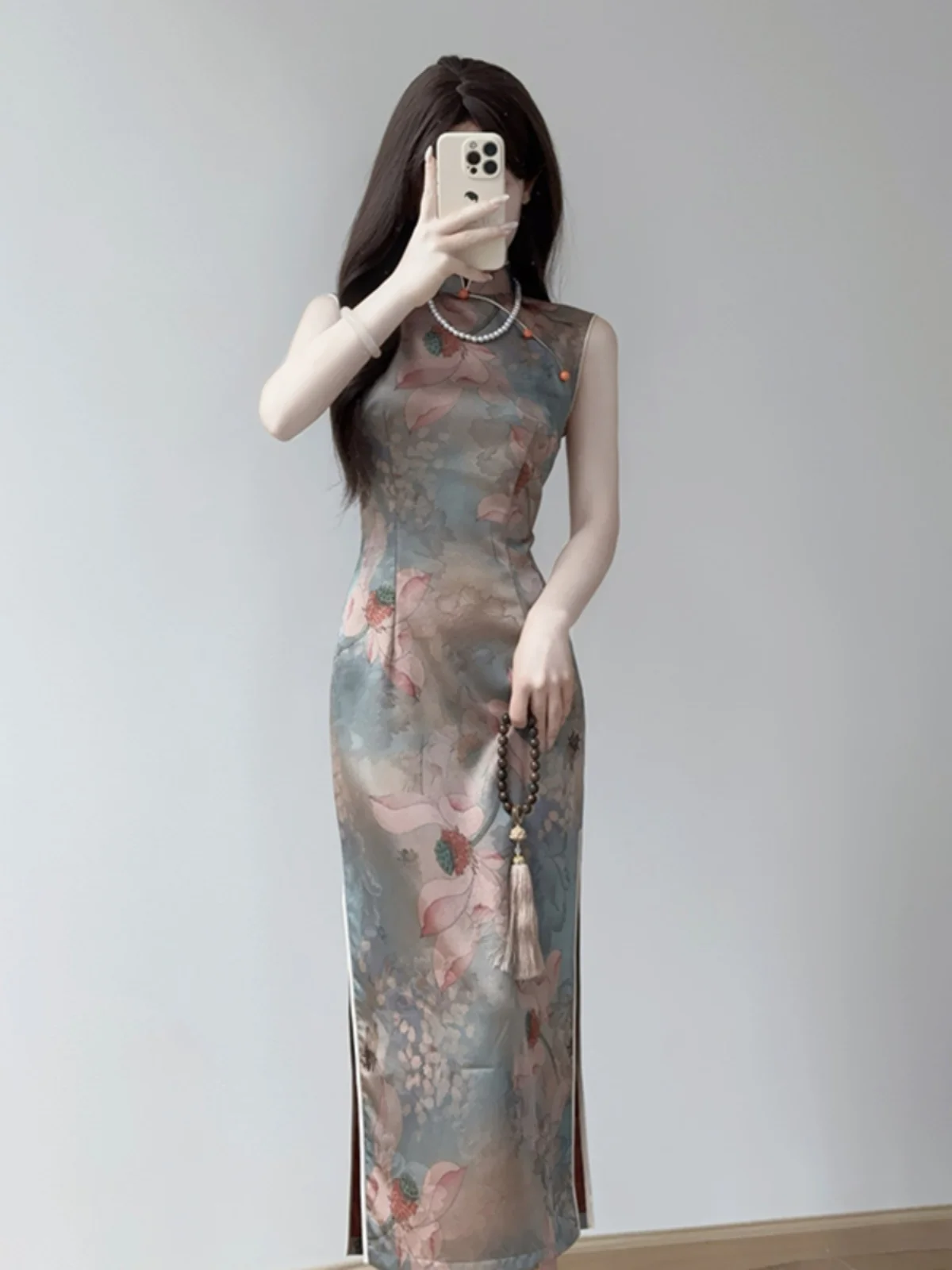 

Ting Yue Ling New 2026 High-End Slim Fit Chinese Sle Svel Dr Young Girl Spring Summer Ele Middle Length