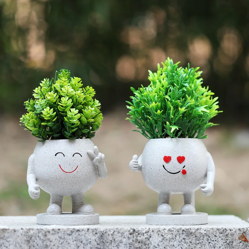 2025 ยิ้ม Face MINI Plant หม้อดอกไม้หม้อ Wall Planter Creative Wall แขวนสวนอุปกรณ์ตกแต่งบ้านกลางแจ้ง