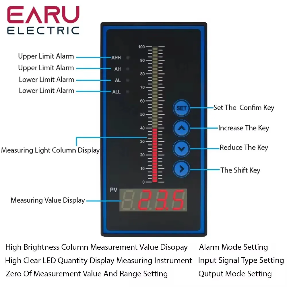 Imagem -06 - Sensor de Nível de Óleo Líquido e Água Transmissor Integral Detectar com Controlador Inteligente Interruptor Flutuador Bomba de Alarme Saída 420ma Conjunto