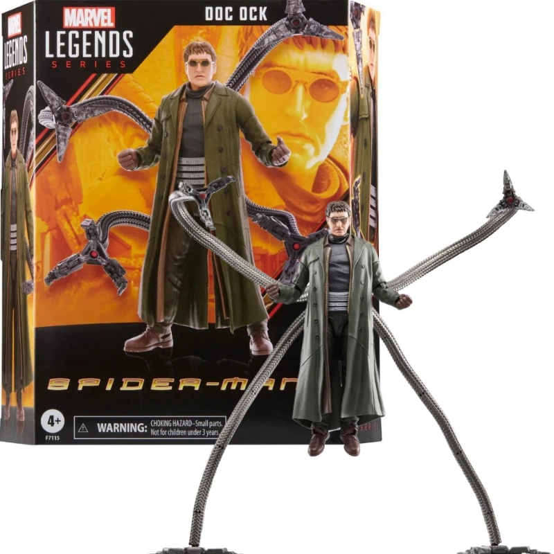 In Stock Hasbro Marvel Movie Edition Doctor Octopus Genuine 6-inch Figurine Model F7115 Movable Figurine Model Gift Movie Anime