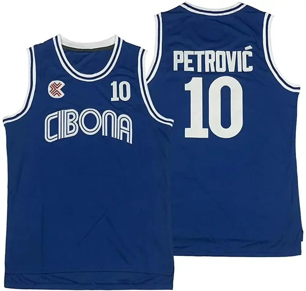 2024 Drazen Petrovic Basketball Jersey Girls Top Children Vest Student Male T Shirt Kids Men Tee Boys Clothes Training Team 10