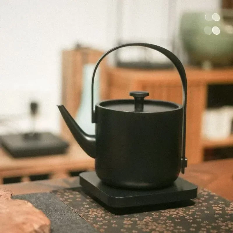 Portable Electric Kettle Stainless Steel Fast Boiling Water Heater Silent Auto Shut Off Mini Tea Pot for Home Office Travel