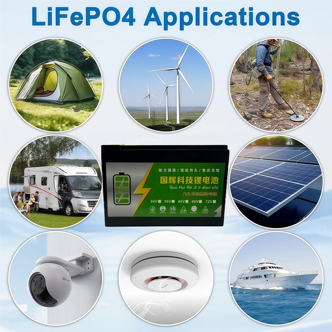 Upgraded LiFePO4 Lithium Battery 24V 50Ah 18650 BatteryPortable Rechargeable Battery Built-in Power display Port Charging - Image 5