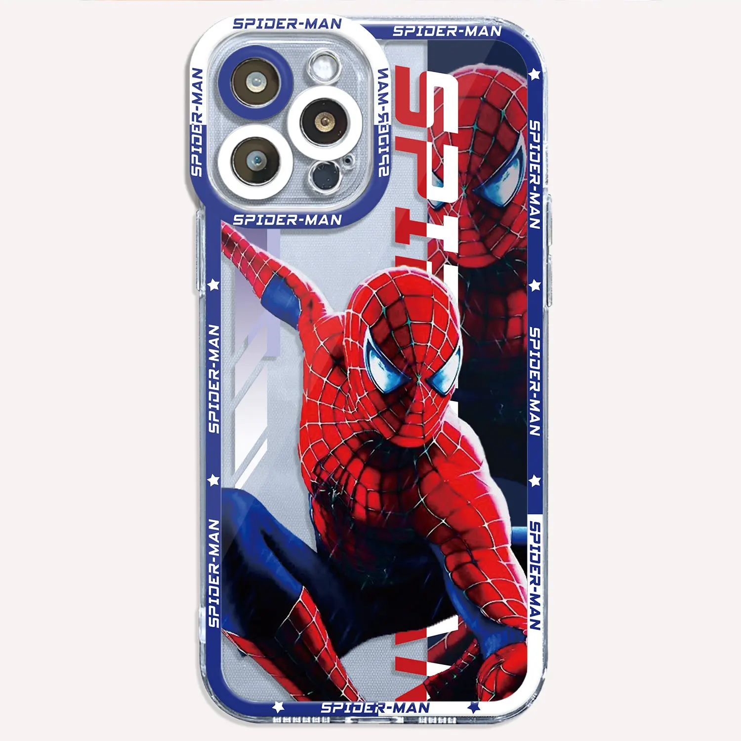 Marvel Superhero Case for Apple iPhone 11 Pro 8 7 6s 12 Mini SE 14 15 Plus 13 Pro Max XS X XR 7 Cover Clear Silicone Bumper TPU