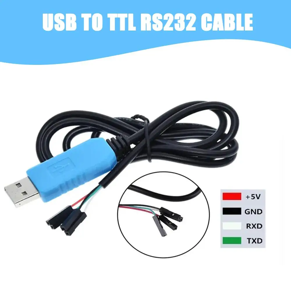 1pc Usb To Rs232 Convert Cable Data Transmission Line Rs232 Upgraded Adapter Converter U5i4