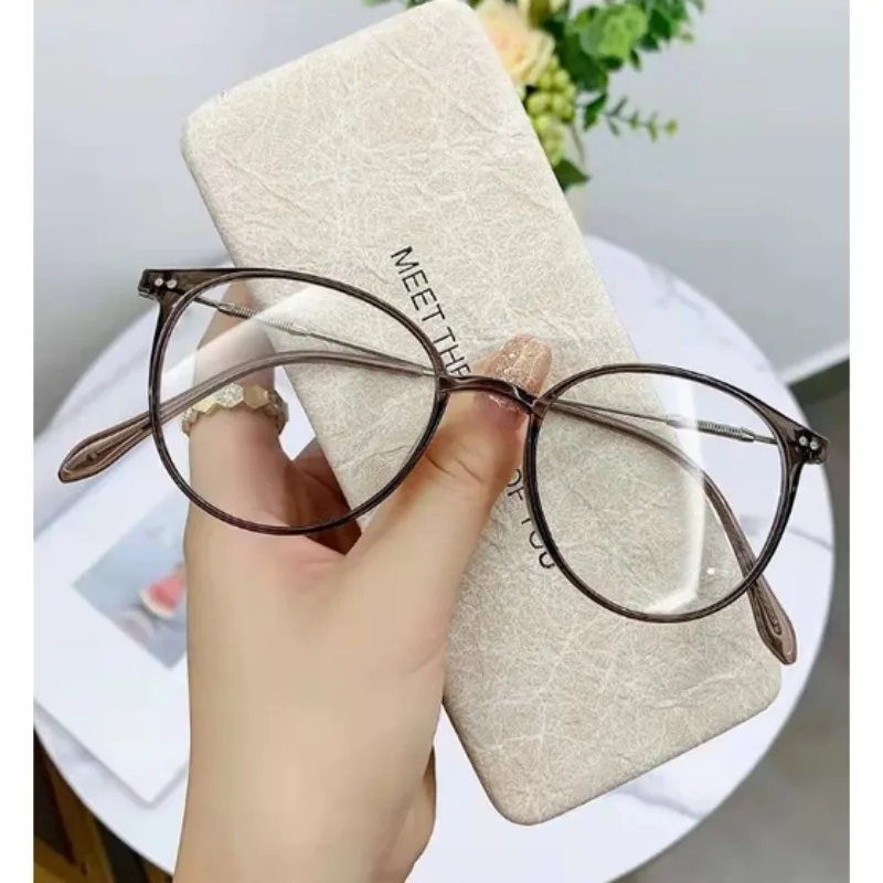 Samjune Vintage Round Anti Blue Light Computer Glasses for Men Women Eyewear Blocking Glasses Eyeglass view 2