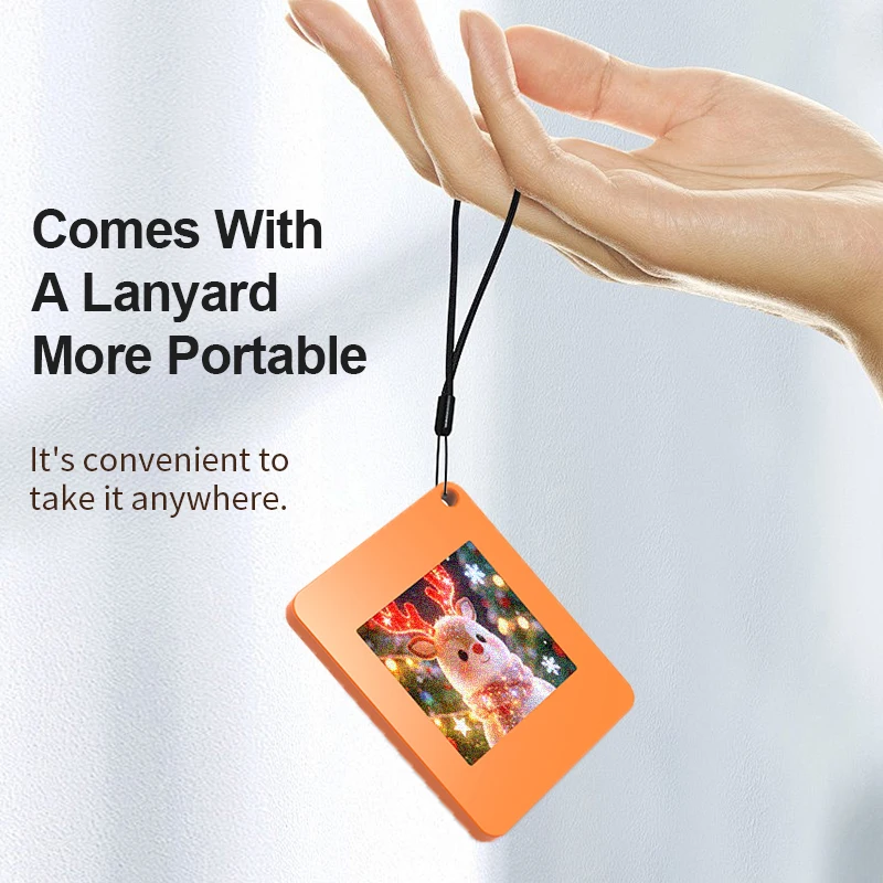 Mini Phone Pendant NFC E-paper Ink Keychain 1.54 inch Display Screen Four Color Display Backpack Charms DIY Wireless Car Charm