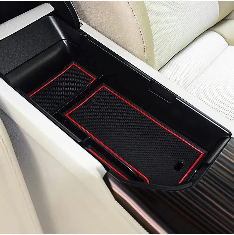 Für Toyota Camry 70 XV70 2018 ~ 2023 Auto Center Konsole Armlehne Kit Lagerung Box Kleinigkeiten Aufräumen Layered Fach innen Zubehör – Detail 1