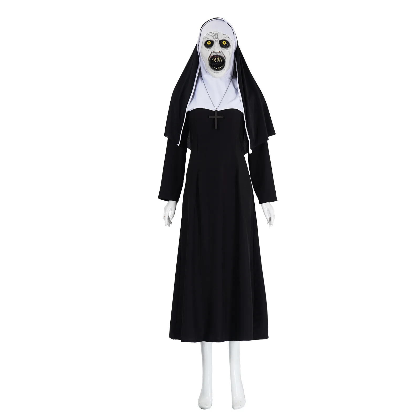 

Halloween Nun Ghost Nun Cosplay Costume Scary Nun Costume Priest Cosplay Clothing