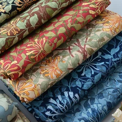 Vintage Morris Cotton Fabric Home Decor Upholstery Sewing Clothing Bags Digital Printing by Meters