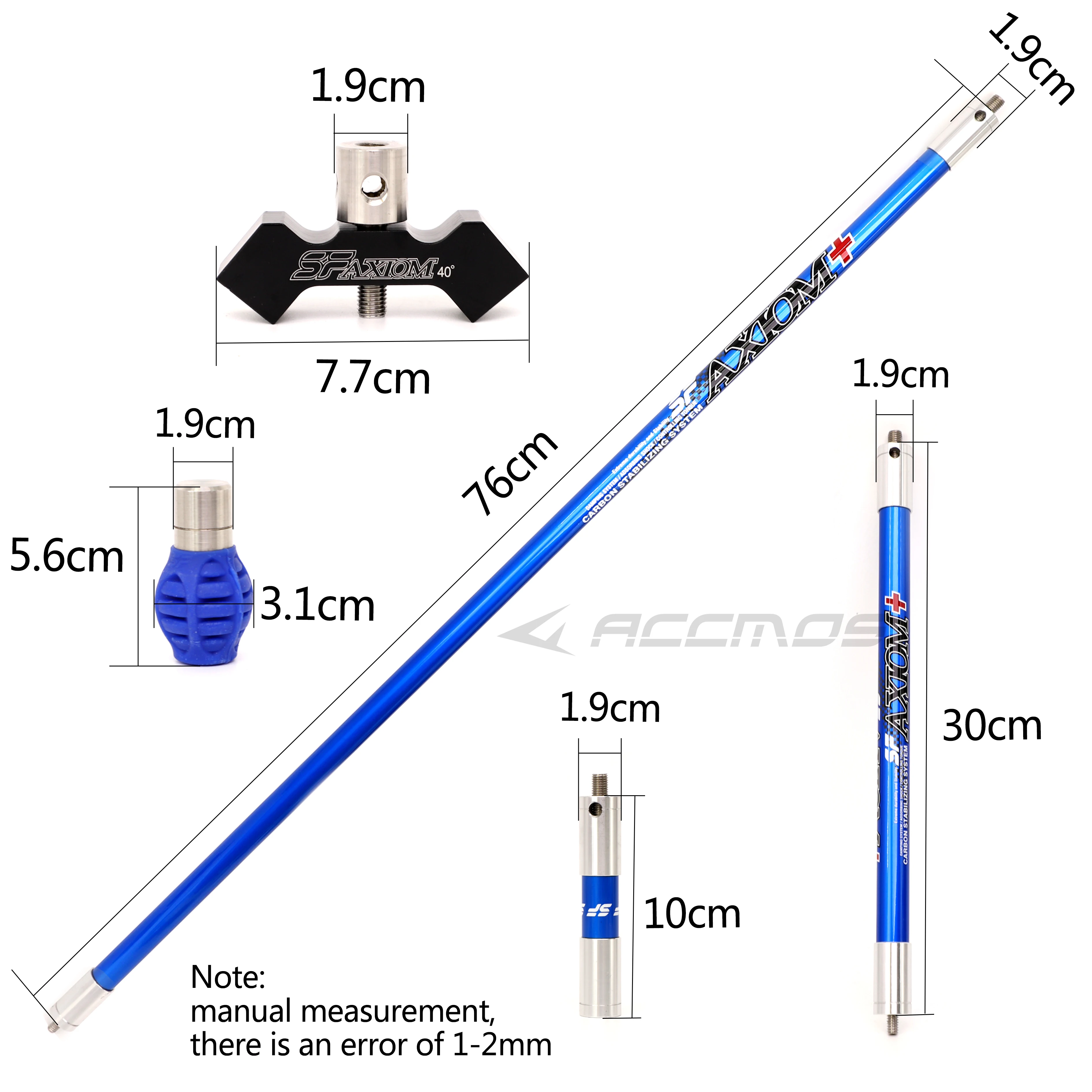 Recurve Bow Stabilizer SF Carbon Balance Bar Set Damper Balance System Rod V-Bar For Archery Hunting Shooting