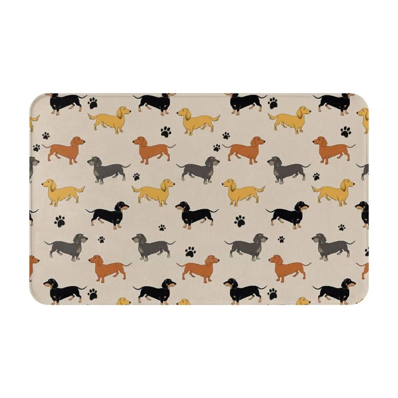 Weenie Weenies ( Dachshund Sausage Dog ) Soft Cushion Car Home Carpet Door Mat Sausage Dog Wiener Dog Dachshund Love Breed Pet