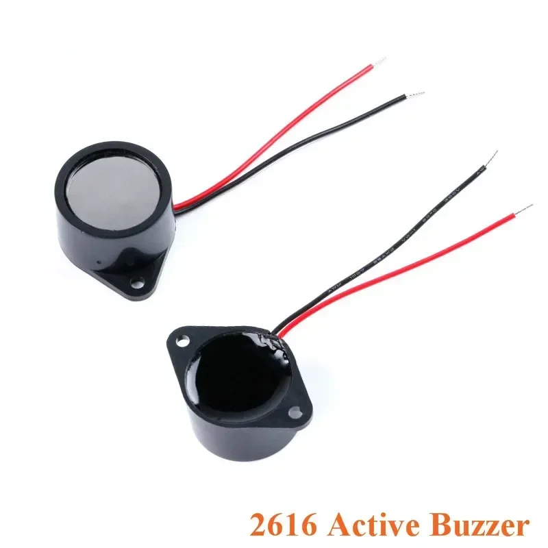 1-10pcs 2616 Active Piezoelectric Buzzer 26*16MM Waterproof Buzzer Alarm SpeakerSealed Waterproof 3-24V 26X16MM Diy