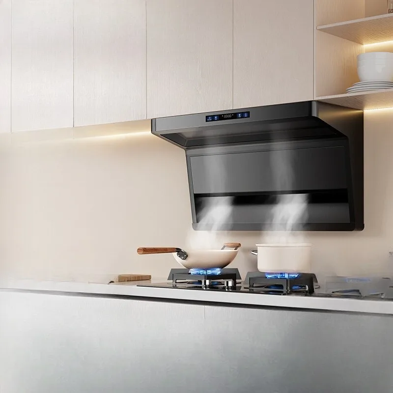 

Side three-suction ultra-thin variable frequency gas stove set, kitchen large suction stove cover