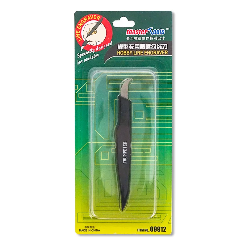 

TRUMPETER Tools 09912 Hawksbill Hooking Knife Scribe Hook knife For Modeling line deepening and groove adding tools