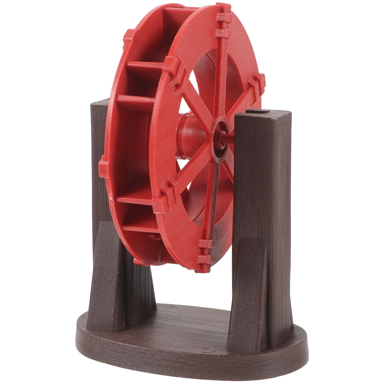 

Waterwheel Ornaments Running Pond Indoor Feature Garden Red Fountain