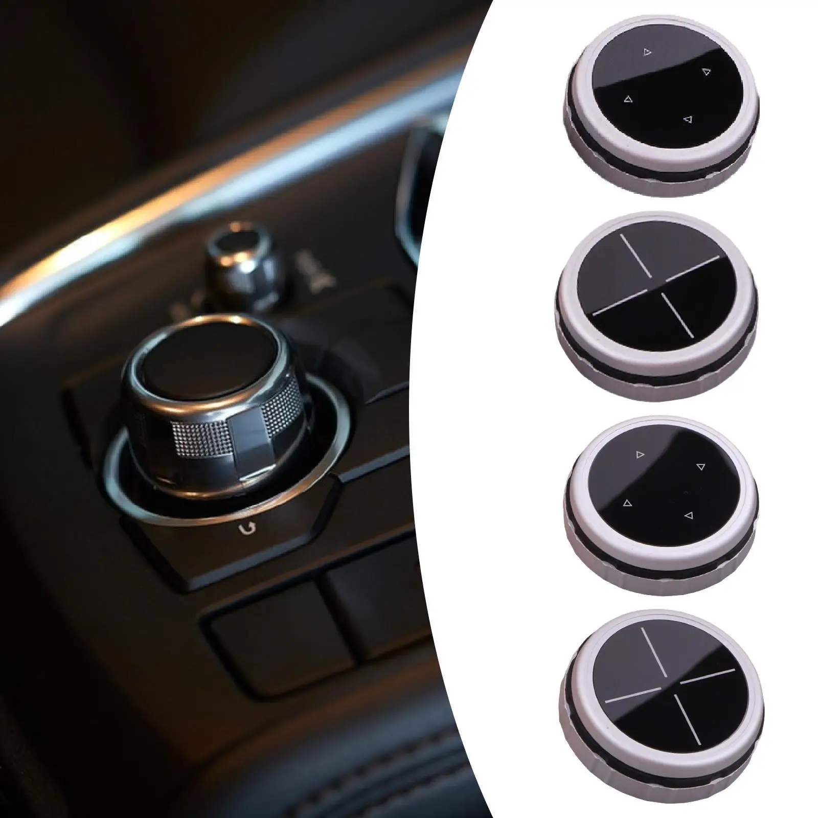 Multimedia Knob Cover Trim Sticker 6cm Repair Parts Professional Accessories