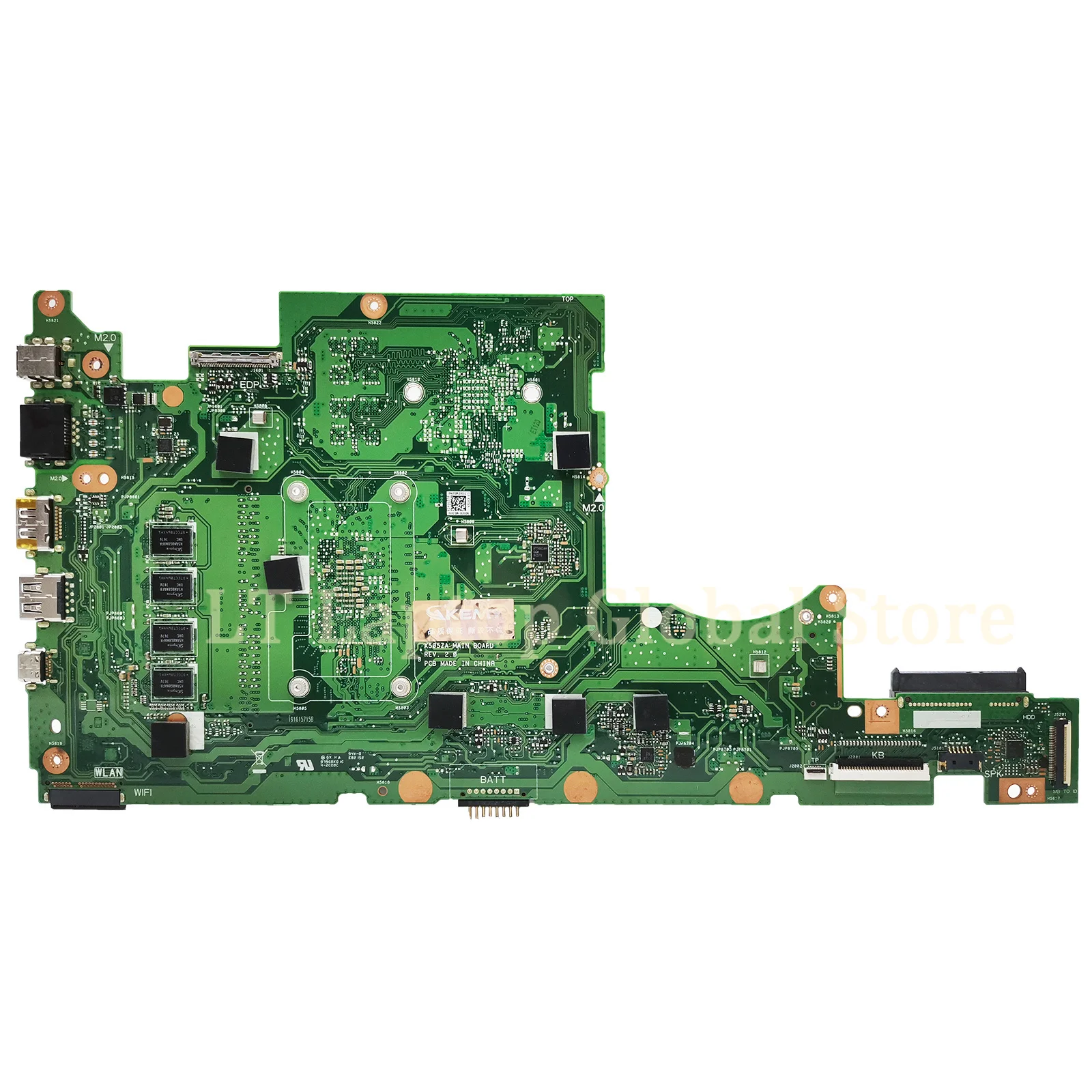 Imagem -02 - Placa Principal X505za para Laptop Asus Vivobook 15 X505 A505z A505za F505z Placa-mãe com R32300u R3-2200u R5-2500u 4g 8g-ram