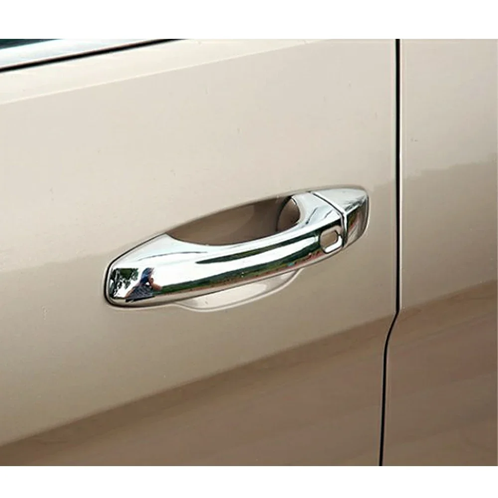 For Volkswagen VW T-ROC Atlas Teramont 2017-2021 Chrome Exterior Side Door Handle Cover Moulding Trim Frame For Skoda Octavia