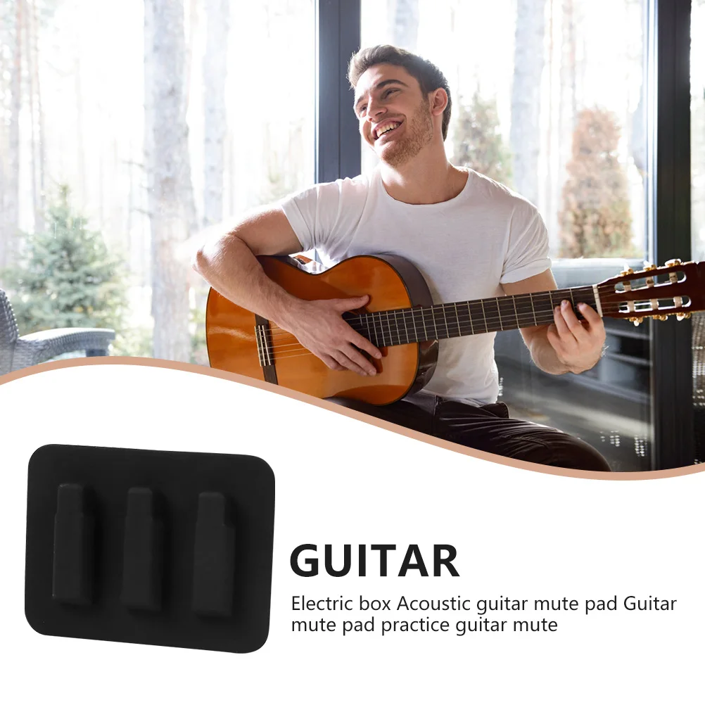 

Guitar Mute Elastic Sound Cover Hole Guard Electric Accessories Automatic Silica Gel Rubber