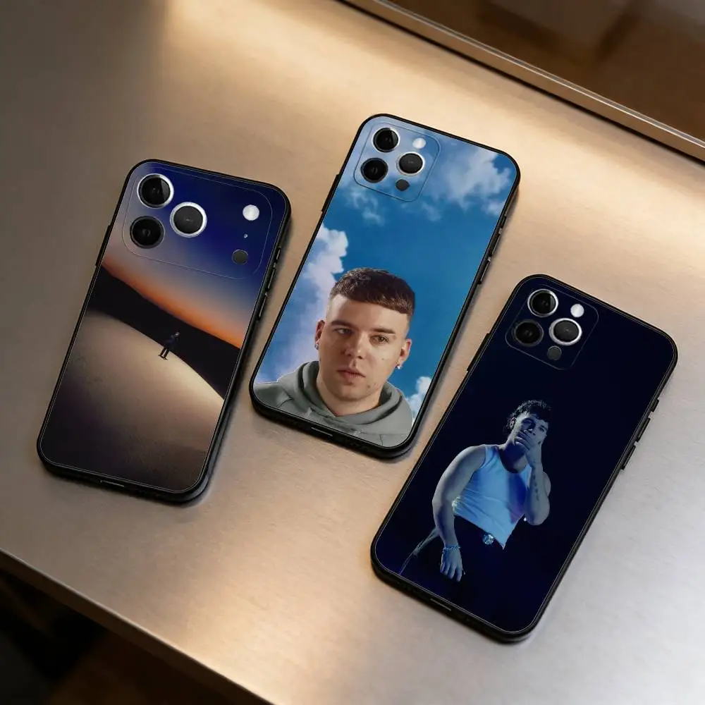 

Singer Cool Q-Quevedo Soft Silicone Black Cover,Phone Case For iPhone 17,16,15,14,13,12,11 Plus,Pro Max,XS