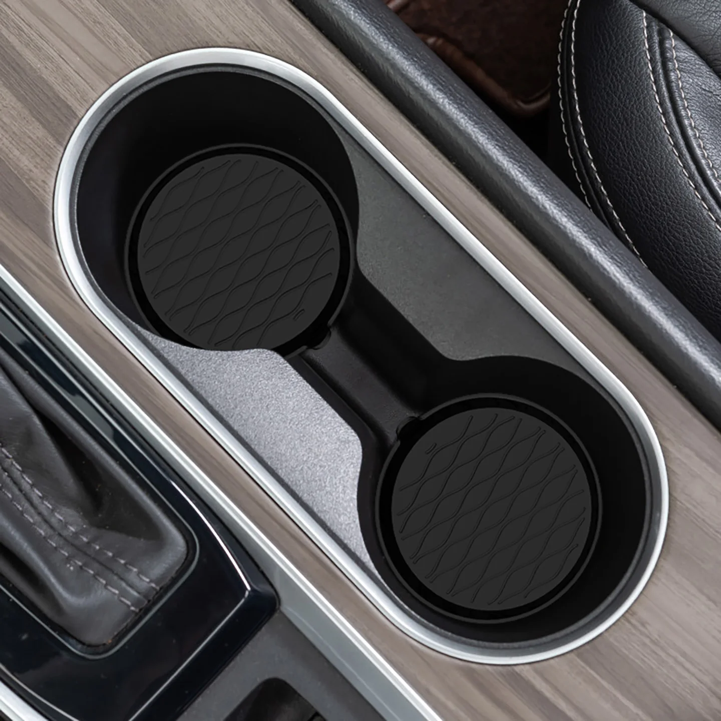 Car Silicone Cup Holder, Universal Round Car Interior Storage Compartment Anti-Slip Mat view 6