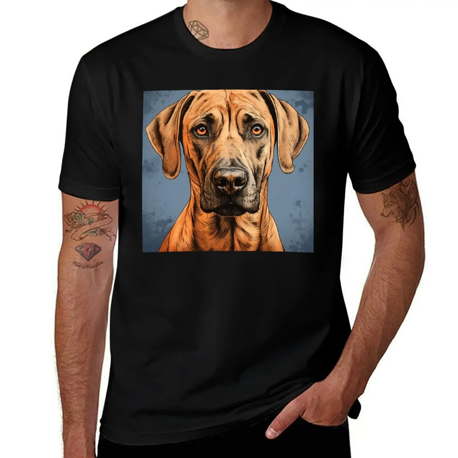 Boundless Energy, The Spirited Rhodesian Ridgeback T-Shirt Plus Size Everyday Tee Shirt T-Shirt
